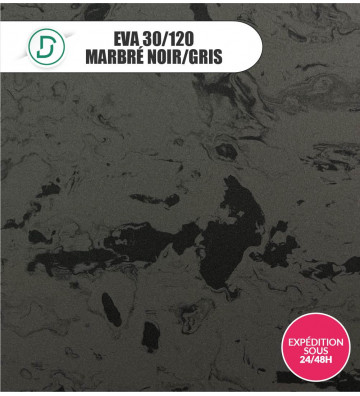 EVA Marbré Noir/Gris 30/120 103x103