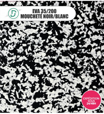 EVA Moucheté Noir/Blanc 35/200 97x97