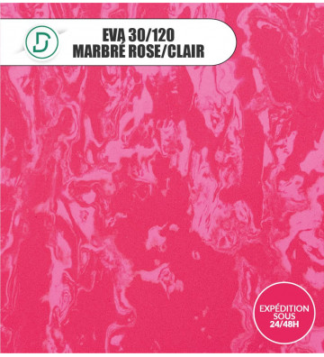 EVA Marbré Rose clair/Rose foncé 30/120 103x103