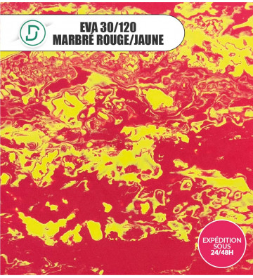 EVA Marbré Rouge/Jaune 30/120 103x103