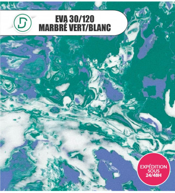 EVA Marbré Vert/Blanc 30/120 103x103
