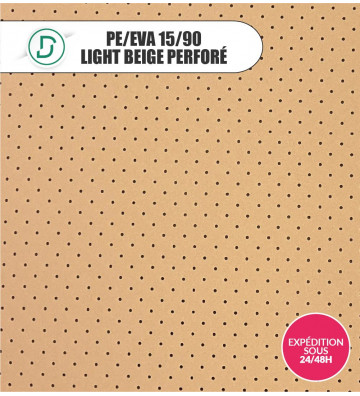 PE/EVA 15/90 Light Beige Perforé 110x100