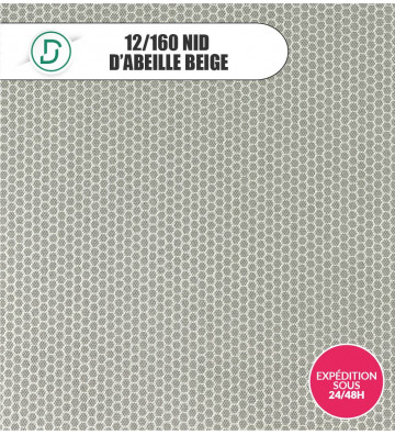 Nid d'abeille Beige avec mousse 100x160