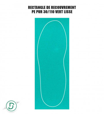 Rectangle de recouvrement PE (lot de 5 paires)