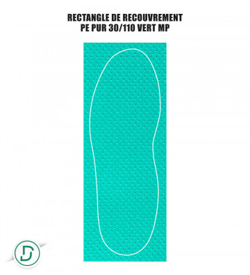 Rectangle de recouvrement PE (lot de 5 paires)