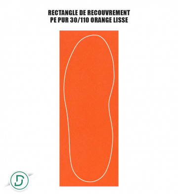 Rectangle de recouvrement PE (lot de 5 paires)