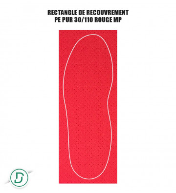 Rectangle de recouvrement PE (lot de 5 paires)