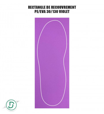 Rectangle de recouvrement PE/EVA (lot de 5 paires)