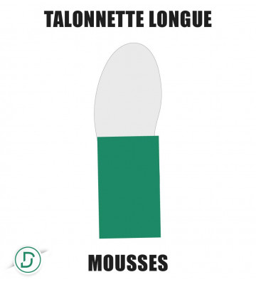 Talonnette longue mousses (lot de 5 paires)