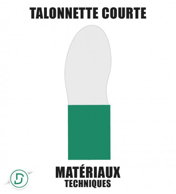 Talonnette courte techniques (lot de 5 paires)