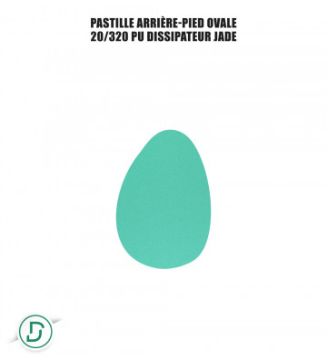 Pastille arrière-pied ovale (lot de 5 paires)