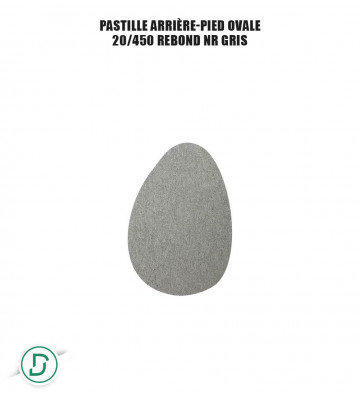 Pastille arrière-pied ovale (lot de 5 paires)