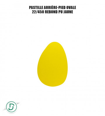 Pastille arrière-pied ovale (lot de 5 paires)