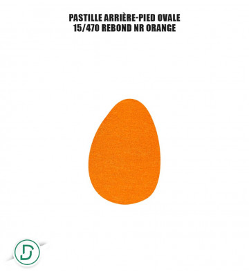 Pastille arrière-pied ovale (lot de 5 paires)