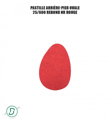 Pastille arrière-pied ovale (lot de 5 paires)