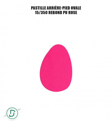 Pastille arrière-pied ovale (lot de 5 paires)