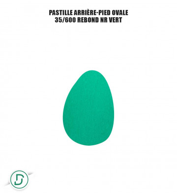 Pastille arrière-pied ovale (lot de 5 paires)
