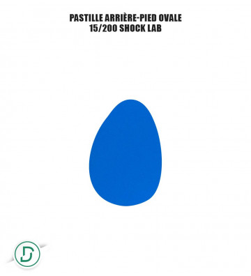 Pastille arrière-pied ovale (lot de 5 paires)