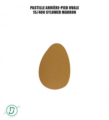 Pastille arrière-pied ovale (lot de 5 paires)