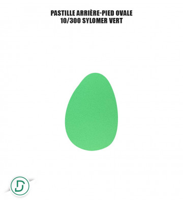 Pastille arrière-pied ovale (lot de 5 paires)