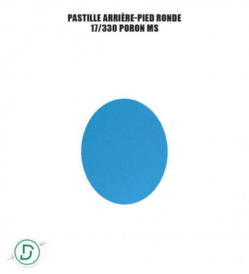 Pastille arrière-pied ronde (lot de 5 paires)