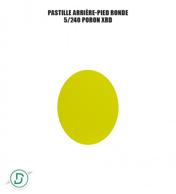 Pastille arrière-pied ronde (lot de 5 paires)
