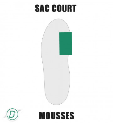 SAC court mousses (lot de 5 paires)