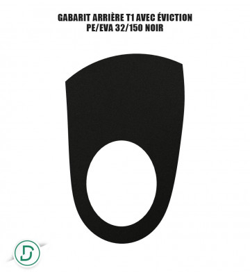 Gabarit Arrière T1 avec éviction mousses (lot de 5 paires)