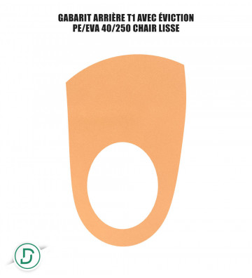 Gabarit Arrière T1 avec éviction mousses (lot de 5 paires)