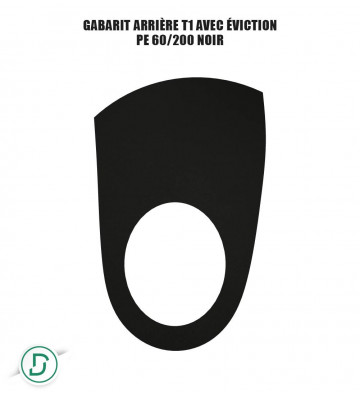 Gabarit Arrière T1 avec éviction mousses (lot de 5 paires)