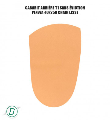 Gabarit Arrière T1 sans éviction mousses (lot de 5 paires)