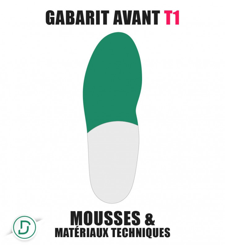 Gabarit Avant T1 (lot de 5 paires)