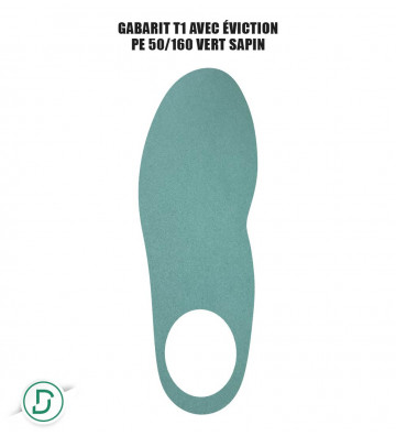 Gabarit T1 avec éviction mousses (lot de 5 paires)