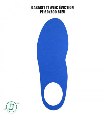 Gabarit T1 avec éviction mousses (lot de 5 paires)