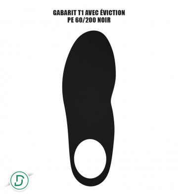 Gabarit T1 avec éviction mousses (lot de 5 paires)