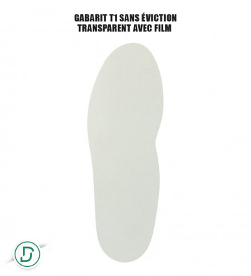 Gabarit T1 sans éviction résines (lot de 5 paires)