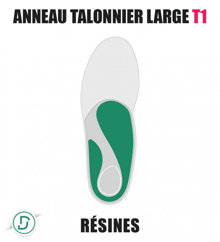 Anneau Talonnier Large T1 résines (lot de 5 paires)
