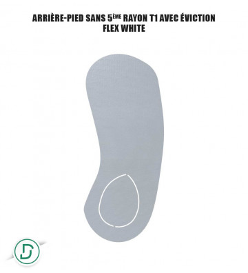 Arrière-pied sans 5ème rayon T1 avec éviction résines (lot de 5 paires)