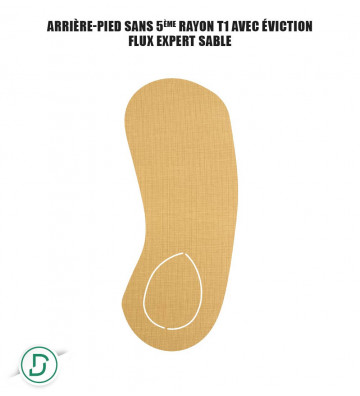 Arrière-pied sans 5ème rayon T1 avec éviction résines (lot de 5 paires)