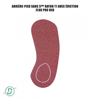 Arrière-pied sans 5ème rayon T1 avec éviction résines (lot de 5 paires)