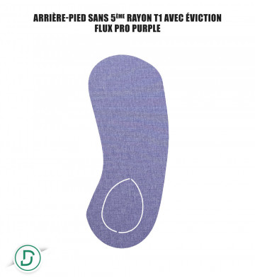 Arrière-pied sans 5ème rayon T1 avec éviction résines (lot de 5 paires)