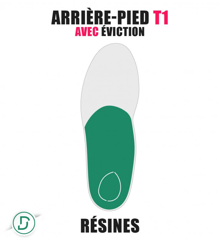 Arrière-pied T1 avec éviction résines (lot de 5 paires)
