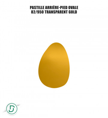 Pastille arrière-pied ovale (lot de 5 paires)