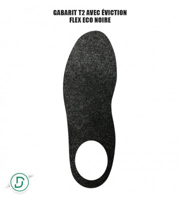 Gabarit T2 avec éviction Résine/Transparent (lot de 5 paires)