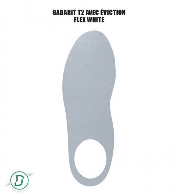 Gabarit T2 avec éviction Résine/Transparent (lot de 5 paires)