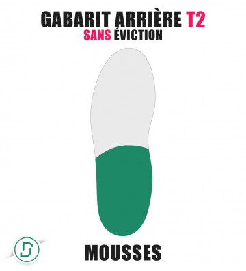Gabarit Arrière T2 sans éviction (lot de 5 paires)