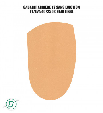 Gabarit Arrière T2 sans éviction mousses (lot de 5 paires)