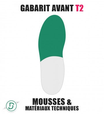 Gabarit Avant T2 (lot de 5 paires)