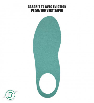 Gabarit T2 avec éviction PE (lot de 5 paires)