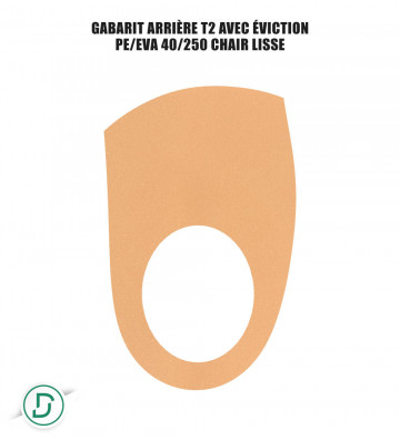 Gabarit Arrière T2 avec éviction mousses (lot de 5 paires)